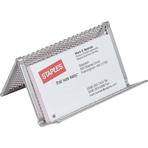 card holder metal box|business card holder at staples.